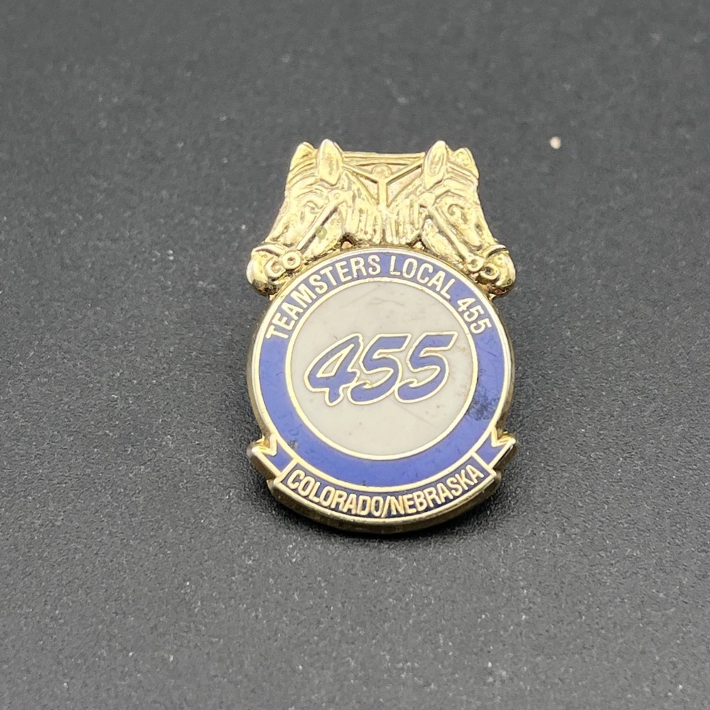 Teamsters Local 455 Colorado Nebraska Lapel Hat Pin